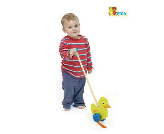 Каталка Viga Toys Утенок (50961), изображение 3 Каталка Viga Toys Утенок (50961), изображение 3