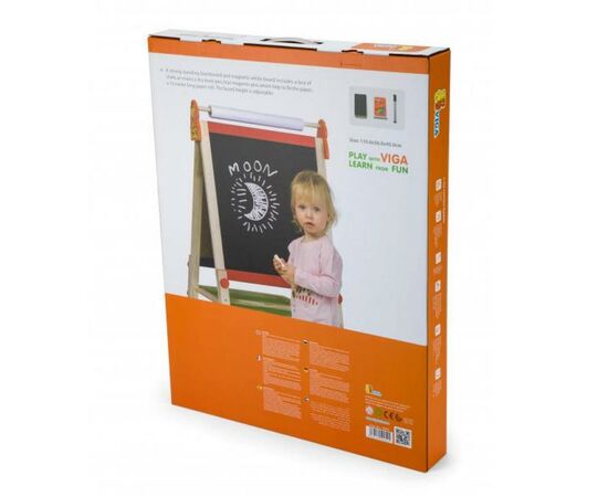 Набір для творчості Viga Toys Мольберт двосторонній магнітний (50952), зображення 4 Набір для творчості Viga Toys Мольберт двосторонній магнітний (50952), зображення 4