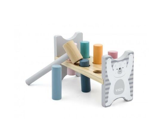 Развивающая игрушка Viga Toys PolarB Забей гвоздик (44009), изображение 2 Развивающая игрушка Viga Toys PolarB Забей гвоздик (44009), изображение 2