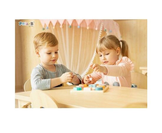 Развивающая игрушка Viga Toys Пазл PolarB Формы и дикие животные (44012), изображение 5 Развивающая игрушка Viga Toys Пазл PolarB Формы и дикие животные (44012), изображение 5