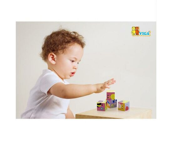 Развивающая игрушка Viga Toys Пазл-кубики Ферма (50835), изображение 4