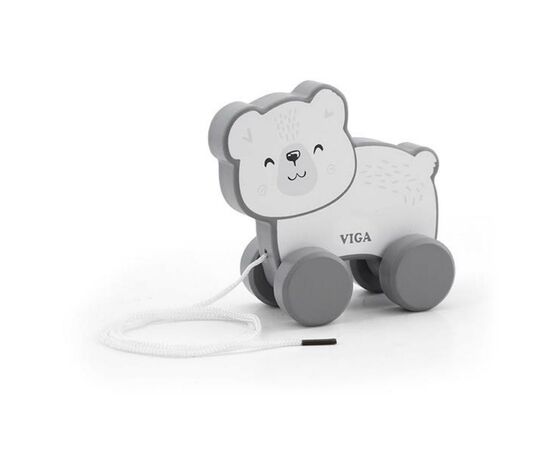 Каталка Viga Toys PolarB Білий ведмідь (44001)