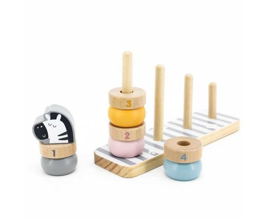 Развивающая игрушка Viga Toys Пирамидка-сортер PolarB Зверята (44022), изображение 4 Развивающая игрушка Viga Toys Пирамидка-сортер PolarB Зверята (44022), изображение 4