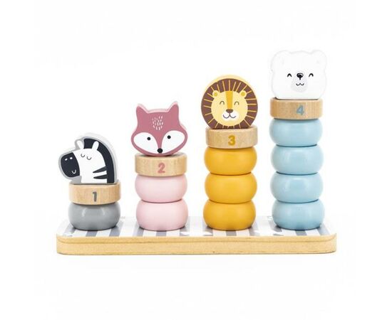 Развивающая игрушка Viga Toys Пирамидка-сортер PolarB Зверята (44022), изображение 6 Развивающая игрушка Viga Toys Пирамидка-сортер PolarB Зверята (44022), изображение 6
