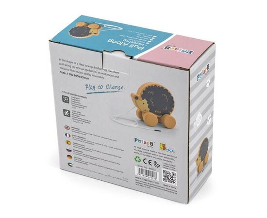 Каталка Viga Toys PolarB Ежик (44003), изображение 3 Каталка Viga Toys PolarB Ежик (44003), изображение 3