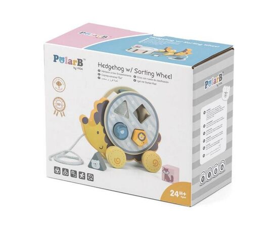 Каталка Viga Toys PolarB Ежик (44025), изображение 2 Каталка Viga Toys PolarB Ежик (44025), изображение 2