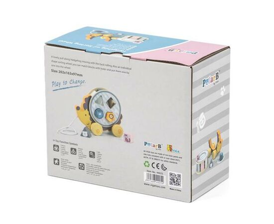 Каталка Viga Toys PolarB Ежик (44025), изображение 9 Каталка Viga Toys PolarB Ежик (44025), изображение 9