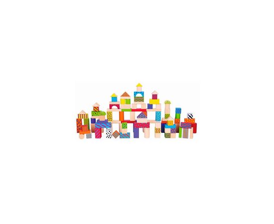 Кубики Viga Toys Красочные блоки 100 шт., 3 см (59696)