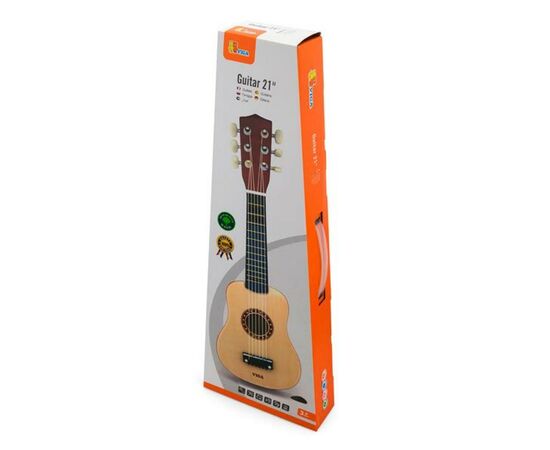 Музыкальная игрушка Viga Toys Гитара, бежевый (50692), изображение 2 Музыкальная игрушка Viga Toys Гитара, бежевый (50692), изображение 2