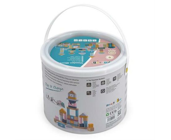 Кубики Viga Toys PolarB Пастельные блоки (44010), изображение 4 Кубики Viga Toys PolarB Пастельные блоки (44010), изображение 4