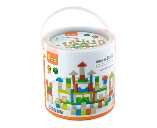 Кубики Viga Toys Цветные блоки, 80 шт (50333)