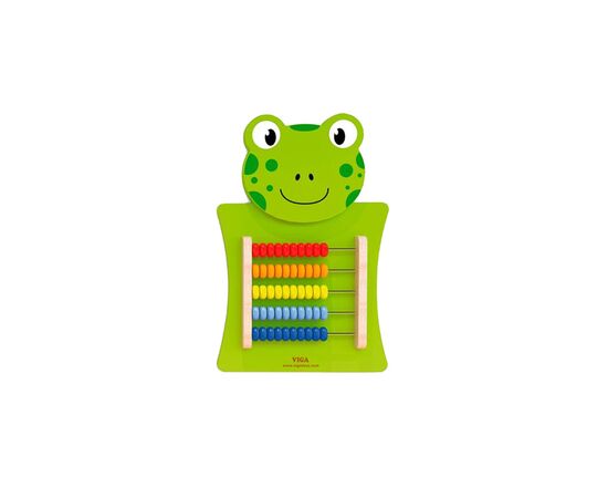 Розвиваюча іграшка Viga Toys Бізіборд Жаба з рахунками (50679FSC)
