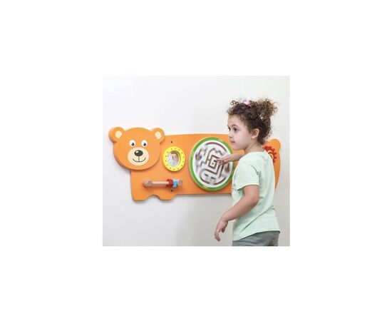 Розвиваюча іграшка Viga Toys Бізіборд Ведмедик (50471FSC), зображення 2 Розвиваюча іграшка Viga Toys Бізіборд Ведмедик (50471FSC), зображення 2