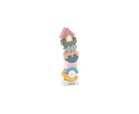 Развивающая игрушка Viga Toys пирамидка-балансир PolarB Башенка (44070), изображение 2 Развивающая игрушка Viga Toys пирамидка-балансир PolarB Башенка (44070), изображение 2