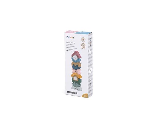 Развивающая игрушка Viga Toys пирамидка-балансир PolarB Башенка (44070), изображение 4 Развивающая игрушка Viga Toys пирамидка-балансир PolarB Башенка (44070), изображение 4