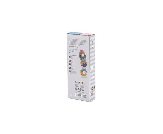 Развивающая игрушка Viga Toys пирамидка-балансир PolarB Башенка (44070), изображение 5 Развивающая игрушка Viga Toys пирамидка-балансир PolarB Башенка (44070), изображение 5
