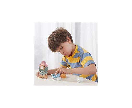 Развивающая игрушка Viga Toys пирамидка-балансир PolarB Башенка (44070), изображение 6 Развивающая игрушка Viga Toys пирамидка-балансир PolarB Башенка (44070), изображение 6