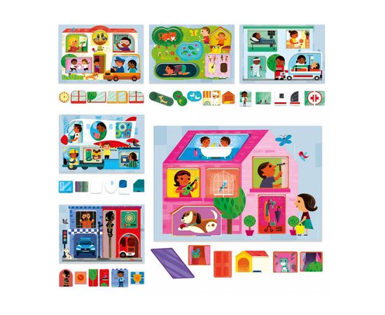 Развивающая игрушка Headu Игра Монтессори Мой город и его жители (MU23615)