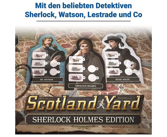Настільна гра Ravensburger Scotland Yard Sherlock Holmеs (27344), зображення 4 Настільна гра Ravensburger Scotland Yard Sherlock Holmеs (27344), зображення 4