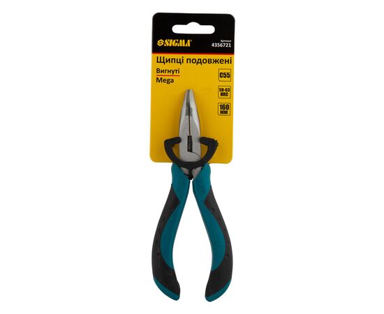 Плоскогубцы Sigma длинногубцы изогнутые 160мм Mega (4356721) (4356721), изображение 3