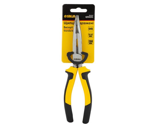 Плоскогубцы Sigma длинногубцы изогнутые 200мм Standard (4356541) (4356541), изображение 3 Плоскогубцы Sigma длинногубцы изогнутые 200мм Standard (4356541) (4356541), изображение 3