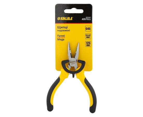 Плоскогубцы Sigma длинногубцы прямые 125мм Standard (4357511) (4357511), изображение 3