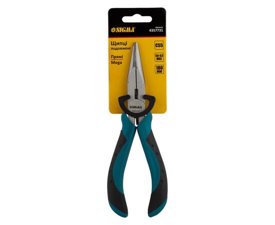 Плоскогубцы Sigma длинногубцы прямые 180мм Mega (4357731) (4357731), изображение 3 Плоскогубцы Sigma длинногубцы прямые 180мм Mega (4357731) (4357731), изображение 3