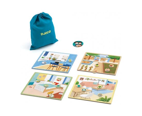 Настольная игра Djeco Найди пропажу (DJ08542), изображение 2 Настольная игра Djeco Найди пропажу (DJ08542), изображение 2