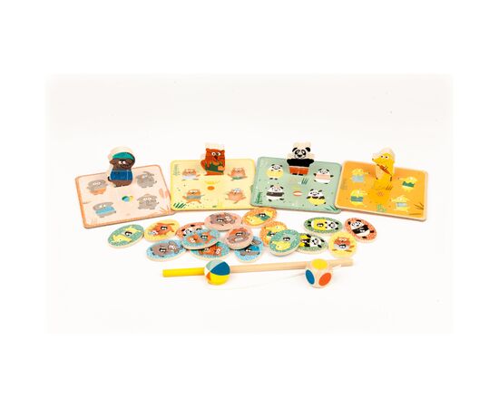 Настольная игра Djeco Набор игр 4 в 1 Лудопарк (DJ01698), изображение 8 Настольная игра Djeco Набор игр 4 в 1 Лудопарк (DJ01698), изображение 8