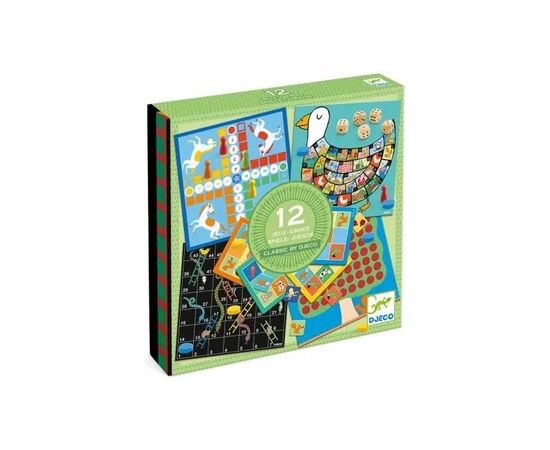 Настольная игра Djeco Набор классических игр 12 в 1 (DJ05218)