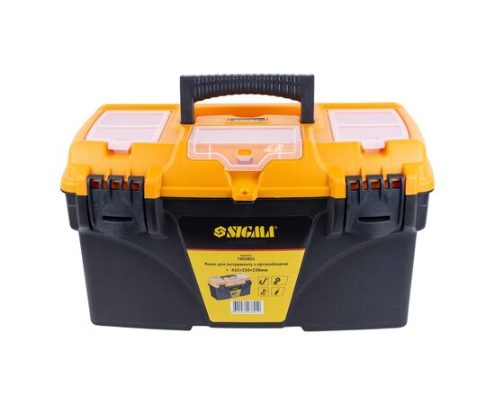 Ящик для инструментов Sigma с органайзером 432x250x238мм (7403801) (7403801), изображение 2 Ящик для инструментов Sigma с органайзером 432x250x238мм (7403801) (7403801), изображение 2