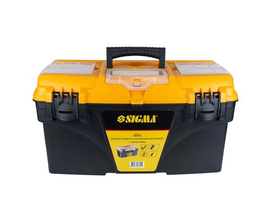 Ящик для инструментов Sigma со съёмными органайзерами 510x291x280мм (7403951) (7403951), изображение 2 Ящик для инструментов Sigma со съёмными органайзерами 510x291x280мм (7403951) (7403951), изображение 2