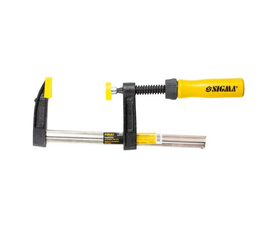 Струбцина Sigma столярная тип F 150x50мм DIN 5117 (4242411), изображение 2 Струбцина Sigma столярная тип F 150x50мм DIN 5117 (4242411), изображение 2