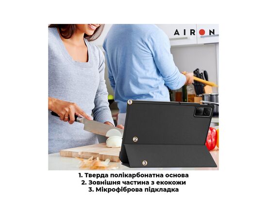 Чехол для планшета AirOn Premium Xiaomi Redmi Pad SE 11" 2023 + Film (4822352781105), изображение 5 Чехол для планшета AirOn Premium Xiaomi Redmi Pad SE 11" 2023 + Film (4822352781105), изображение 5
