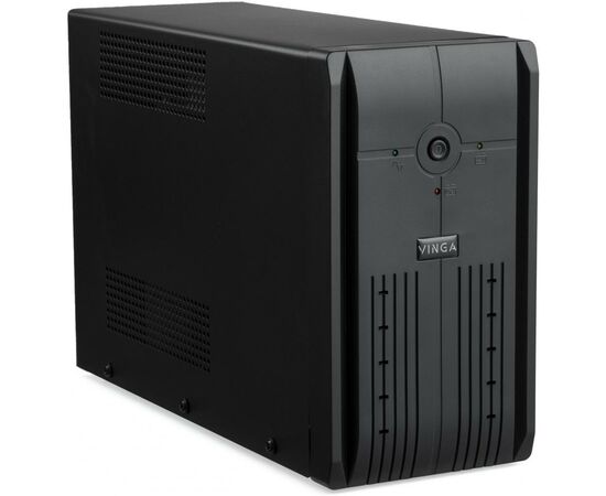 Источник бесперебойного питания Vinga LED 650VA metal case with USB (VPE-650PRMU), изображение 2 Источник бесперебойного питания Vinga LED 650VA metal case with USB (VPE-650PRMU), изображение 2