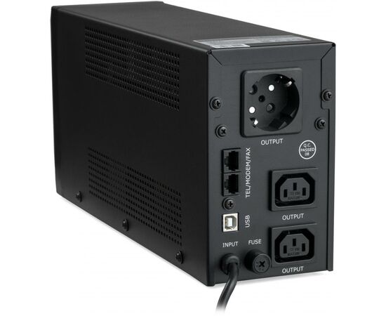 Источник бесперебойного питания Vinga LED 850VA metal case with USB (VPE-850PRMU), изображение 3 Источник бесперебойного питания Vinga LED 850VA metal case with USB (VPE-850PRMU), изображение 3