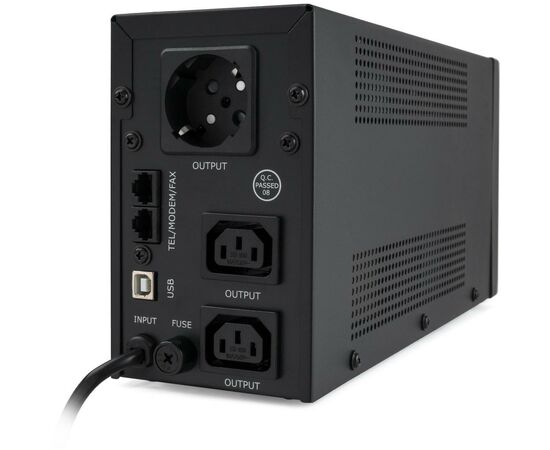 Источник бесперебойного питания Vinga LED 850VA metal case with USB (VPE-850PRMU), изображение 4 Источник бесперебойного питания Vinga LED 850VA metal case with USB (VPE-850PRMU), изображение 4