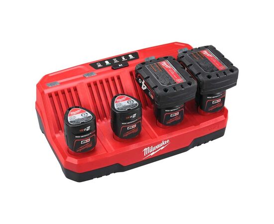 Зарядное устройство для аккумуляторов инструмента Milwaukee M12 C4 (4932430554), изображение 3 Зарядное устройство для аккумуляторов инструмента Milwaukee M12 C4 (4932430554), изображение 3