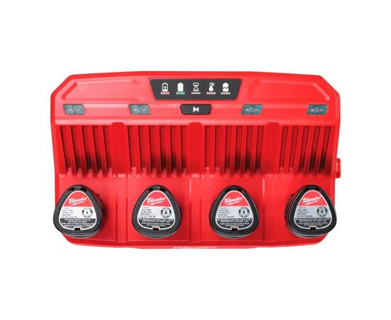 Зарядное устройство для аккумуляторов инструмента Milwaukee M12 C4 (4932430554), изображение 4 Зарядное устройство для аккумуляторов инструмента Milwaukee M12 C4 (4932430554), изображение 4