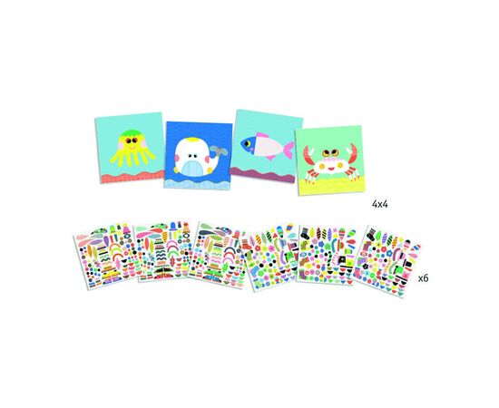 Набір для творчості Djeco Марінс художній комплект з наклейками (DJ08931), зображення 2 Набір для творчості Djeco Марінс художній комплект з наклейками (DJ08931), зображення 2