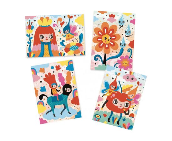 Набор для творчества Djeco Прекрасно мило художественный комплект рисования цветным песком (DJ08678), изображение 2 Набор для творчества Djeco Прекрасно мило художественный комплект рисования цветным песком (DJ08678), изображение 2