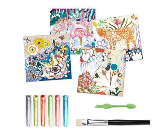 Набор для творчества Djeco Тропики художественный комплект рисования цветными (DJ09509), изображение 2 Набор для творчества Djeco Тропики художественный комплект рисования цветными (DJ09509), изображение 2