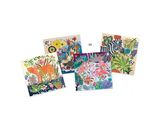 Набор для творчества Djeco Тропики художественный комплект рисования цветными (DJ09509), изображение 4 Набор для творчества Djeco Тропики художественный комплект рисования цветными (DJ09509), изображение 4