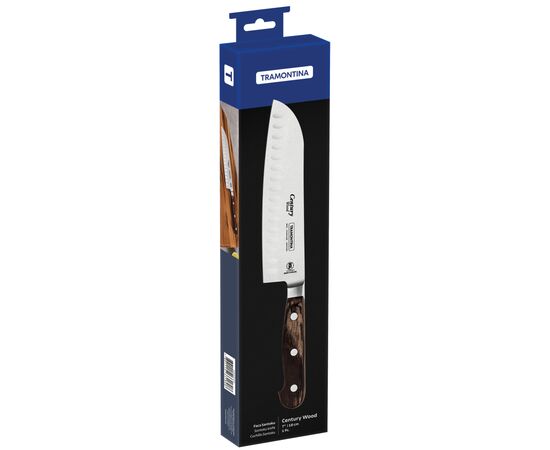Кухонний ніж Tramontina Century Wood сантоку 178 мм (21542/197), зображення 2