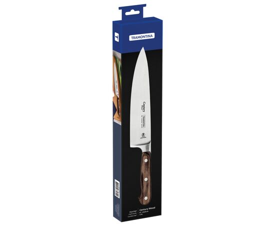 Кухонний ніж Tramontina Century Wood Шеф 203 мм (21541/198), зображення 2 Кухонний ніж Tramontina Century Wood Шеф 203 мм (21541/198), зображення 2