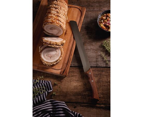 Кухонный нож Tramontina Churrasco Black зубчатий для нарізки 253 мм (22848/110), изображение 2 Кухонный нож Tramontina Churrasco Black зубчатий для нарізки 253 мм (22848/110), изображение 2