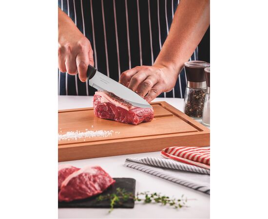 Кухонный нож Tramontina Plenus black Chef 203 мм (23426/108), изображение 2 Кухонный нож Tramontina Plenus black Chef 203 мм (23426/108), изображение 2