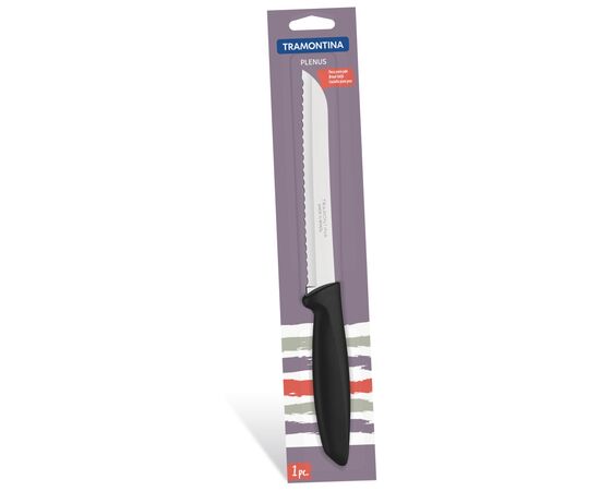 Кухонный нож Tramontina Plenus black для хліба 203 мм (23422/108), изображение 3 Кухонный нож Tramontina Plenus black для хліба 203 мм (23422/108), изображение 3