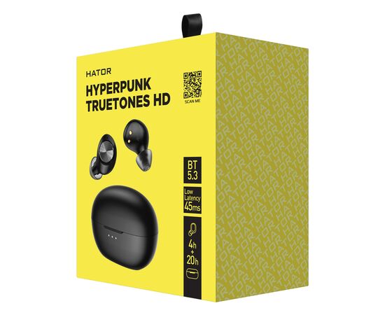 Навушники Hator Hyреrpunk Truetones HD Black (HTA-415), зображення 4 Навушники Hator Hyреrpunk Truetones HD Black (HTA-415), зображення 4