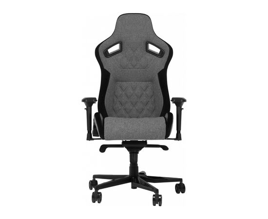Кресло игровое GT Racer X-0724 Fabric Gray/Black Suede, изображение 3 Кресло игровое GT Racer X-0724 Fabric Gray/Black Suede, изображение 3